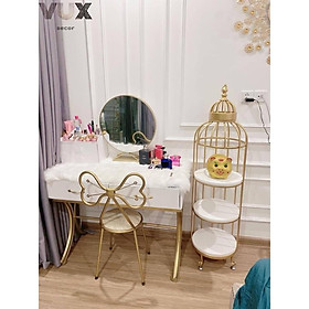 Mua Combo bàn ghế trang điểm/ bàn trang điểm công chúa ghế nơ