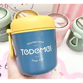 Mua Bình Ủ Cháo Cốc Đựng Cháo Giữ Nhiệt Tedemei Chất Liệu Inox 304 Kèm Thìa Dung Tích 530ml