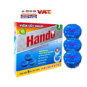 Viên tẩy sạch và làm thơm xanh Hando 3 viên Value Pack