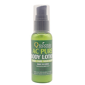 Sữa dưỡng thể Queenie trải nghiệm dưỡng da mịn màng, căng bóng 50ml - Mỹ Phẩm Hàn Quốc