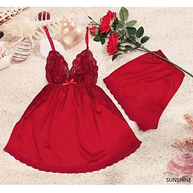 Bộ đồ ngủ lụa cao cấp Sunshine dress - đồ ngủ lụa sexy - đầm ngủ thiết kế - sleepwear - pijama