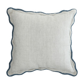 Mua Gối Tựa Vải Cotton SCALLOP-COTTON Màu Trắng Ngà W45 x D45 x H10 Cm