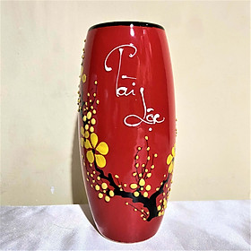 Mua Bình Bông Sứ Bát Tràng Cắm Hoa Tài Lộc Cao 19cm