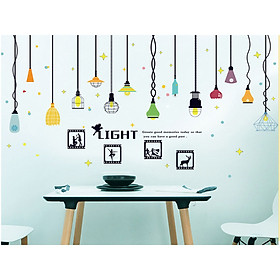 Decal dán tường đèn treo khung ảnh light sk9344