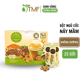 Bột ngũ cốc nảy mầm Tami không đường 450g 25 gói TÂM MINH FOODS