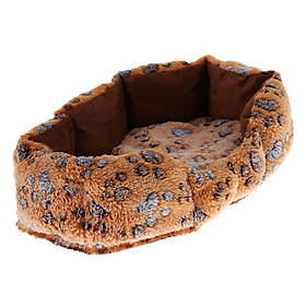 Warm Soft Cat Dog Kitten Footprint Pattern Pet Bed Puppy Sleeping Mat Nest
