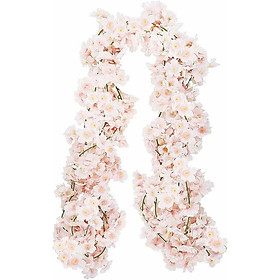Bộ 4 dây leo của hoa anh đào nhân tạo hoa ngoài trời hoa lơ lửng hoa lụa vòng hoa trang trí ngày lễ cưới ở nhà