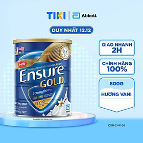 Thực phẩm dinh dưỡng y học Ensure Gold 800g