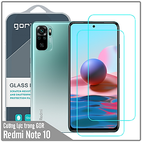 Mua Bộ 2 miếng kính cường lực Gor cho Xiaomi Redmi Note 10 4G - Redmi Note 10S - Trong suốt - Hàng nhập khẩu