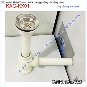 Mua Bộ xả lavabo Thiên Thanh KAG-KX01 xả chậu rửa mặt chặn tóc có bầu lắng chống cặn thoát nhanh xả tốt