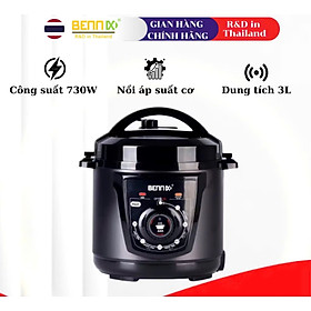 Mua Nồi Áp Suất Điện Núm Vặn Cơ  Dung Tích 3L Bennix BN-25P  Bảo Hành 1 Năm hàng chính hãng