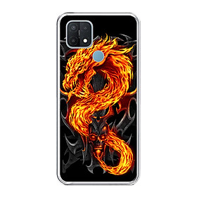 Ốp lưng dẻo cho điện thoại OPPO A15 - 0218 FIREDRAGON - Hàng Chính Hãng