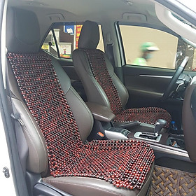 Đệm lót ghế ô tô hạt gỗ Cẩm Lai 100% tự nhiên tựa lưng massage trên ô tô - 2 dạng: Cài Đàn và Cài Mũ