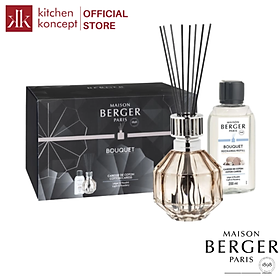 Maison Berger - Bộ lọ tinh dầu khuếch tán Facette Nude - 200ml - 2 món