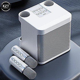Micrô không dây mini di động mới Loa nhỏ tương thích Bluetooth Âm thanh Micrô tất cả trong một dành cho bữa tiệc gia đình Karaoke ngoài trời Màu sắc: Xanh dương
