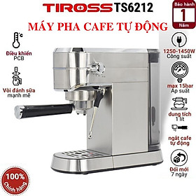 Mua Máy Pha Cà Phê Gia Đình Espresso Tiross TS6212  Máy Pha Cà Phê Tự Động Gia Đình - Văn Phòng  Thương Hiệu Ba Lan - Hàng chính hãng