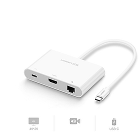 Mua Dây Cáp Chuyển Đổi USB-C Sang LAN + HDMI Ugreen (30440) - Hàng Chính Hãng