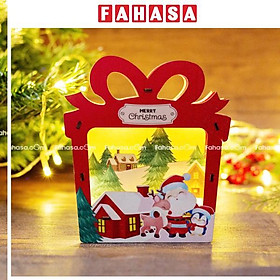 Đèn Gỗ Trang Trí Giáng Sinh - Bách Mộc - Hộp Quà Cây Thông