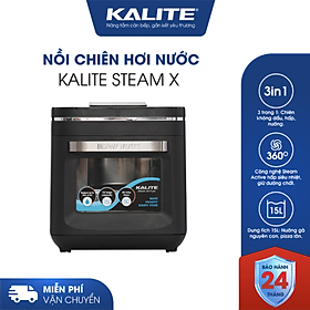 Nồi Chiên Không Dầu Kết Hợp Hấp Kalite Steam X - Công Suất 1700W, Dung Tích 15L - Hàng Chính Hãng