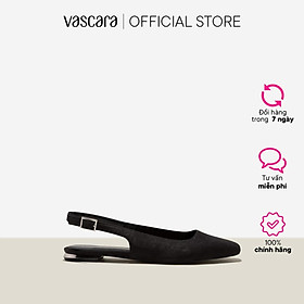 Vasscara Giày Slingback Microfiber Nhấn Gót Si - BMN 0572
