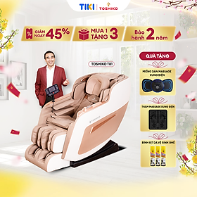 Ghế Massage Toàn Thân Đa Năng Cao Cấp Toshiko T81, điều khiển giọng nói tiếng Việt cao cấp, tổ hợp 15 bài massage chuyên sâu cùng công nghệ quét AI dò tìm huyệt đạo