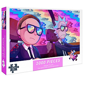 Tranh ghép xếp hình 1000 mảnh Rick and Morty