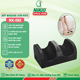 Máy massage lòng bàn chân, matxa bắp chân Nikio NK-182, mát xa bi xoay 360 độ và nhiệt hồng ngoại