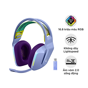 Tai Nghe Không Dây Gaming Logitech G733 Lightspeed RGB - Hàng Chính Hãng