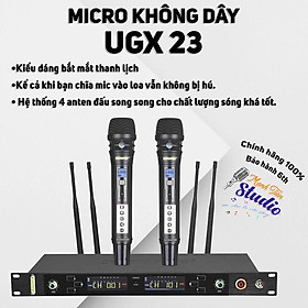Mua Micro karaoke không dây UGX23ii phiên bản 2020 hàng chuẩn 4 râu- hát karaoke - chất lượng âm thanh chân thực