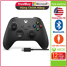 Tay Cầm Chơi Game Không Dây Microsoft XBOX Kèm Cáp USB Type C - Hàng Chính Hãng