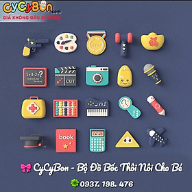 Hộp Quà Bốc Thôi Nôi Cho BÉ TRAI 1 Tuổi - Có 20 Món Mô Tả Chi Tiết Các Ngành Nghề Tương Lai - Siêu HOT