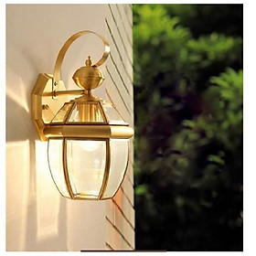 Đèn tường đồng, đèn ngoài trời, đèn decor, đèn trang trí, đèn sân vườn, đèn phòng ngủ, đèn treo cột B6000_U