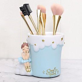 2x Pen Pencil Holder Desk Decor Pot Gifts for Women Brushes Cup Makeup