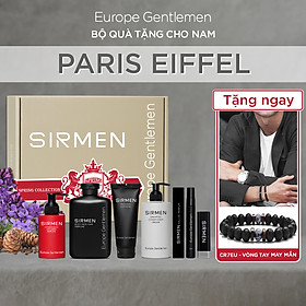 Gift box 6 Paris Eiffel Nước hoa nam - Sữa tắm - Dầu gội xả dưỡng - Dung dịch vệ sinh - Sữa rửa mặt - Son Dưỡng SIRMEN