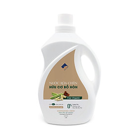 Nước rửa chén hữu cơ Bồ hòn Ecocare tinh dầu Sả Chanh 2000ml
