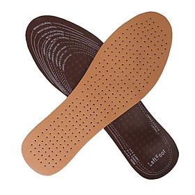 Miếng lót giày da chất liệu cao su latex mềm mại, thoáng khí, thấm mồ hôi unisex