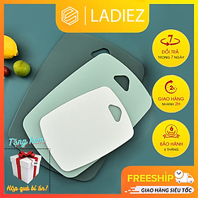 Mua Thớt Nhựa Kháng Khuẩn Ladiez  Bộ 3 Thớt Công Nghệ NaNo Dùng Được 2 Mặt  An Toàn Cho Sức Khỏe  Tiện Dụng .