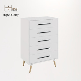 Mua  Happy Home Furniture  OSRI  Tủ đụng đồ 5 ngăn - chân gỗ chéo    80cm x 50cm x 120cm ( DxRxC)  THK_023