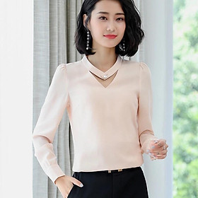 Tk411-ÁO SƠ MI NỮ THANH LỊCH s-6xl