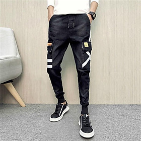 Quần jogger jeans túi hộp viền sọc Mã: ND1565