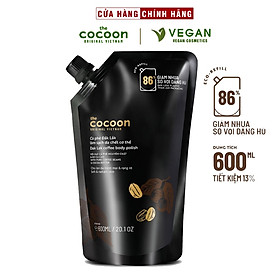 Big size Cà phê Đắk Lắk làm sạch da chết cơ thể cocoon 600ml thuần chay