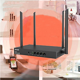 Mua Bộ Phát WIFI Router mạng Tenda W15e Ac1200mps sử dụng cho công ty  nhà xưởng quán cafe ...vùng phủ sóng 300m2 4 ăn ten phát sóng cực mạnh - chính hãng