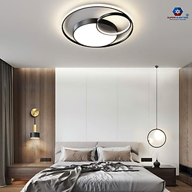 Đèn mâm trần trang trí SuperVilighting ĐM-OPTR điều khiển 3 chế độ màu phòng khách đèn ốp nổi bàn ăn