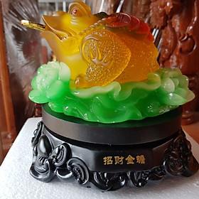 Cóc ngậm tiền phong thủy đường kính 18 cm