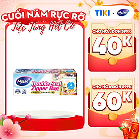(Chọn Loại) Túi Zip PE Trong Suốt 2 Đường Kéo MyJae, Túi Bọc Đồ Ăn, Rau Củ Bảo Quản Trong Tủ Lạnh