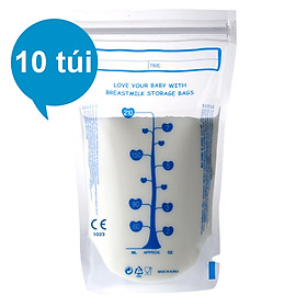 Hộp 10 Túi Đựng Sữa Mẹ (Trữ Sữa Mẹ) Unimom UM870374 (210ml)