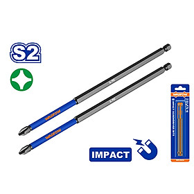 Mua  CHÍNH HÃNG  Bộ 2 Mũi bắt vít đóng PH2 150mm WSV4K64 WADFOW