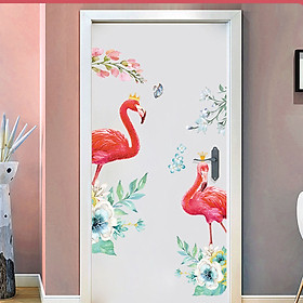 Decal trang trí phòng khách- Đôi cò đỏ- mã sp XH9310