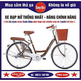 xe đạp nữ mini Thống Nhất New 24 inch - hàng chính hãng