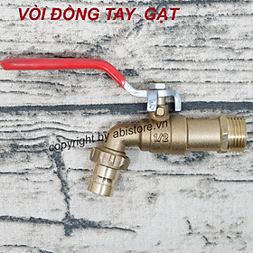 Vòi đồng tay gạt, Vòi nước nhà tắm đồng đẹp giá rẻ